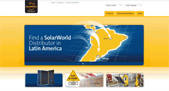 Desktop Screenshot of la.solarworld.com