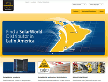 Tablet Screenshot of la.solarworld.com